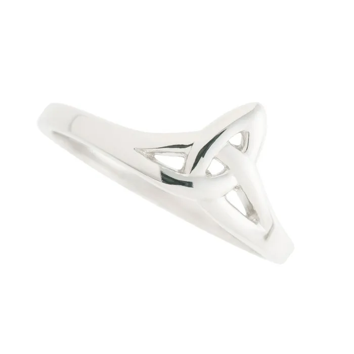 Galway Trinity Knot 925 Sterling Silver Ring Size 12 Rhodium Plated Galway Rings Galway Trinity Knot 925 Sterling Silver Ring Size 12 Rhodium Plated Galway Rings
