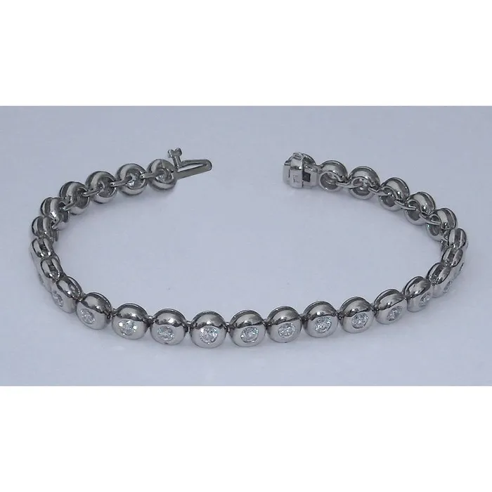 GB Bracelets 560 Carats Real Natural Earth Mined Diamond Tennis Bracelet Vs Full Bezel New