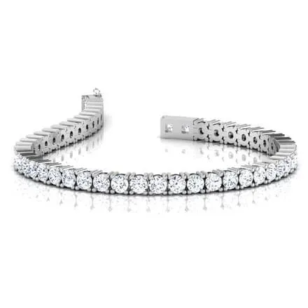 GB Bracelets 675 Carats Round Brilliant Cut Natural Earth Mined Diamonds Tennis Bracelet White Gold GB Bracelets 675 Carats Round Brilliant Cut Natural Earth Mined Diamonds Tennis Bracelet White Gold