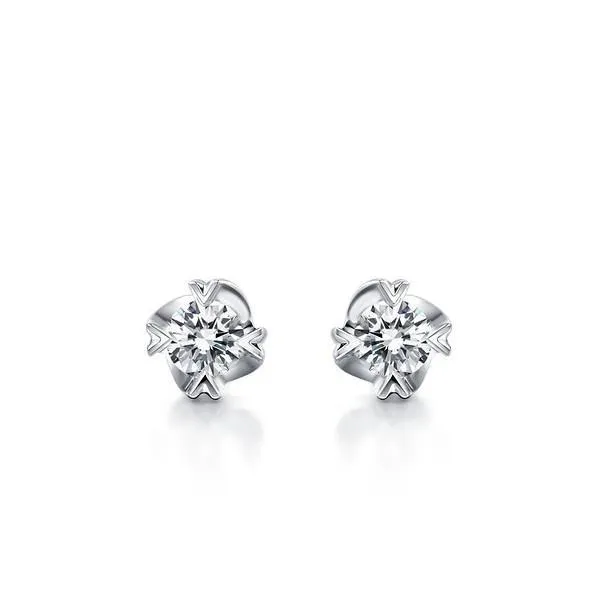 GB Earrings 2 Ct Gorgeous Round Cut Natural Earth Mined Diamonds Lady Studs Earrings White Gold GB Earrings 2 Ct Gorgeous Round Cut Natural Earth Mined Diamonds Lady Studs Earrings White Gold