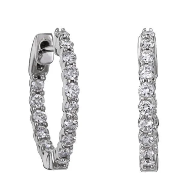 GB Earrings Gorgeous Hoop Round Cut Real Natural Earth Mined Diamond Earring 420 Carat White Gold 14K GB Earrings Gorgeous Hoop Round Cut Real Natural Earth Mined Diamond Earring 420 Carat White Gold 14K