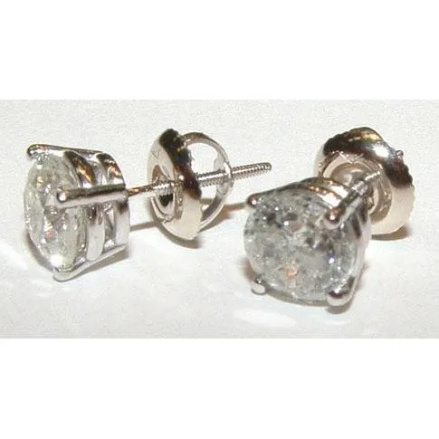 GB Earrings Natural Earth Mined Diamond Earrings For Daily Use