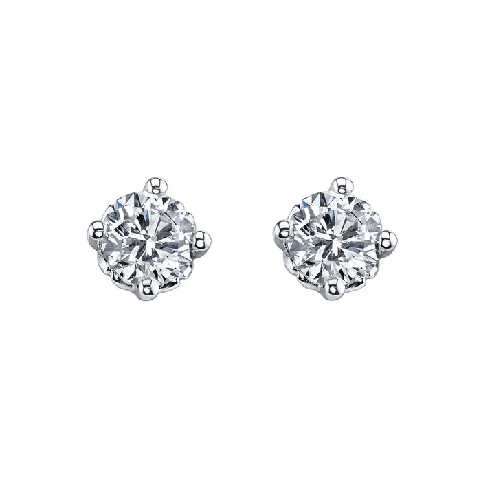 GB Earrings White Gold 14K Natural Earth Mined Diamonds Ladies Studs Earrings 3 Carats Round Cut New GB Earrings White Gold 14K Natural Earth Mined Diamonds Ladies Studs Earrings 3 Carats Round Cut New
