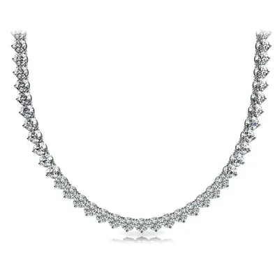 GB Natural Earth Mined Diamond River Statement Tennis Necklace Necklaces GB Natural Earth Mined Diamond River Statement Tennis Necklace Necklaces
