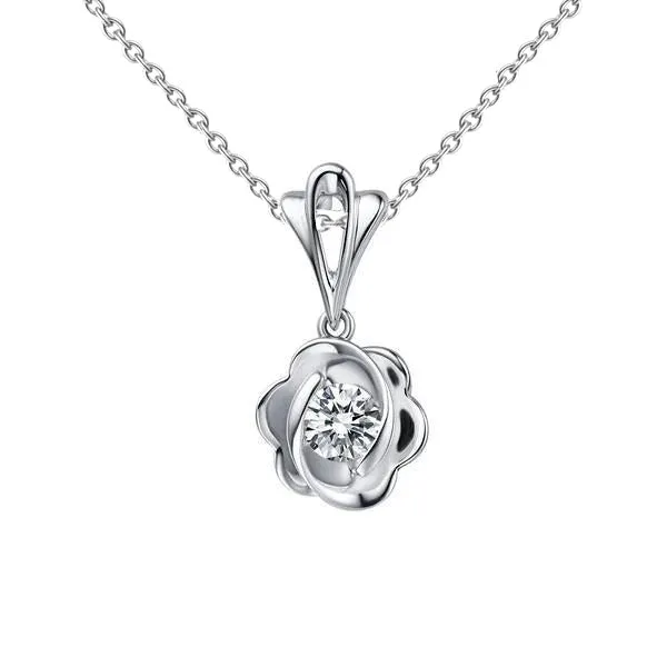 GB Necklaces 075 Carats Solitaire Sparkling Real Natural Earth Mined Diamond Pendant White Gold 14K GB Necklaces 075 Carats Solitaire Sparkling Real Natural Earth Mined Diamond Pendant White Gold 14K