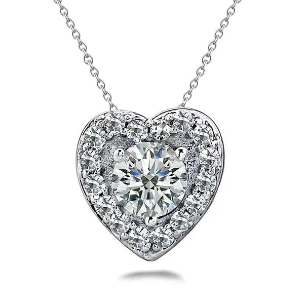 GB Necklaces Gorgeous 650 Ct Round Cut Natural Earth Mined Diamonds Pendant Necklace White Gold 14K GB Necklaces Gorgeous 650 Ct Round Cut Natural Earth Mined Diamonds Pendant Necklace White Gold 14K