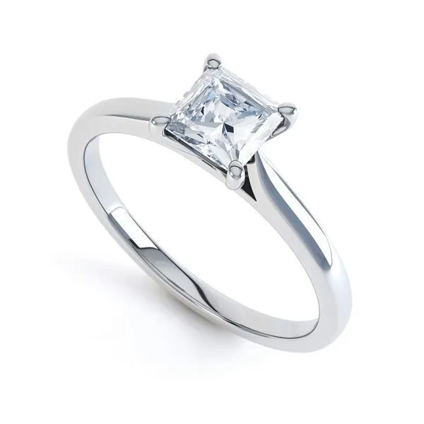 GB Rings 125 Ct Solitaire Princess Cut Natural Earth Mined Diamond Anniversary Ring White Gold 14K GB Rings 125 Ct Solitaire Princess Cut Natural Earth Mined Diamond Anniversary Ring White Gold 14K