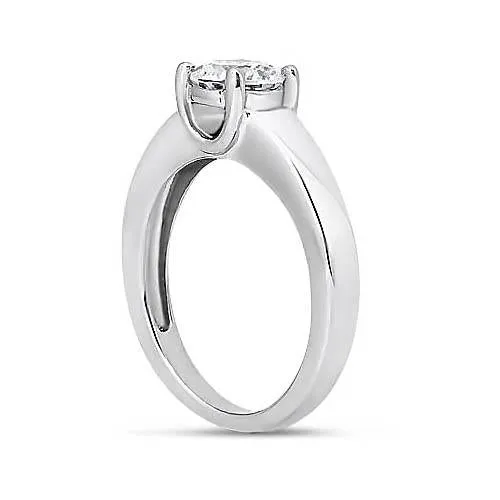 GB Rings 150 Carats Round Natural Earth Mined Diamond Solitaire Ring White Gold 14K GB Rings 150 Carats Round Natural Earth Mined Diamond Solitaire Ring White Gold 14K