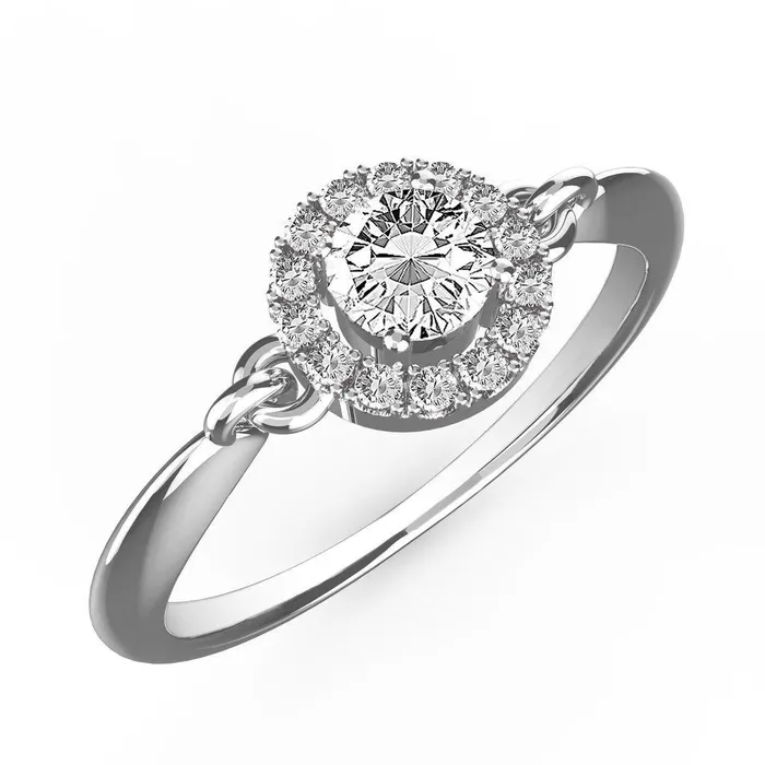 GB Rings 175 Carats Round Halo Natural Earth Mined Diamond Ring White Gold 14K GB Rings 175 Carats Round Halo Natural Earth Mined Diamond Ring White Gold 14K
