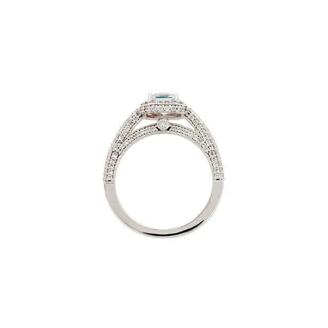 GB Rings 231 Carats Asscher Natural Earth Mined Diamond Solitaire Engagement Ring Jewelry New