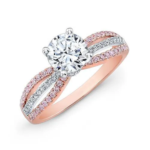 GB Rings 236 Ct Round Brilliant Natural Earth Mined Diamonds Engagement Ring Two Tone 3 Row GB Rings 236 Ct Round Brilliant Natural Earth Mined Diamonds Engagement Ring Two Tone 3 Row