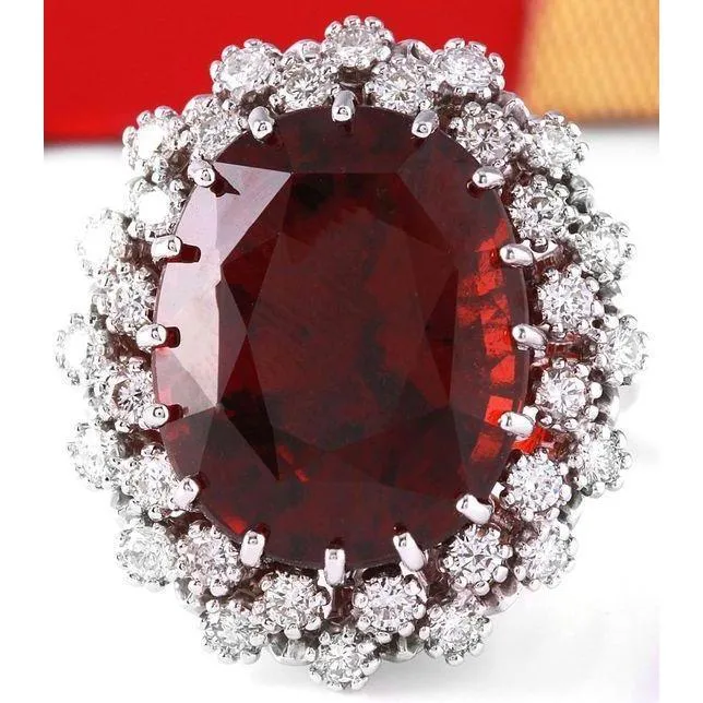 GB Rings Garnet Birthstone Cocktail Ring