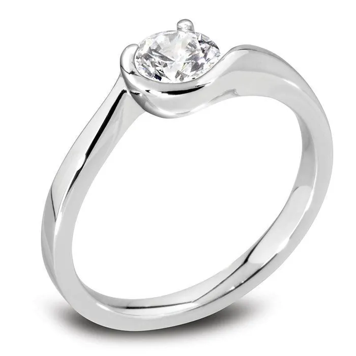 GB Rings Natural Earth Mined Diamond Solitaire Ring Brilliant Cut 125 Ct Sparkling Gold White GB Rings Natural Earth Mined Diamond Solitaire Ring Brilliant Cut 125 Ct Sparkling Gold White