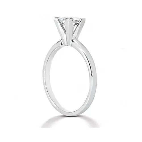 GB Rings White Gold Solitaire Princess Cut Natural Earth Mined Diamond Ring 251 Ct GB Rings White Gold Solitaire Princess Cut Natural Earth Mined Diamond Ring 251 Ct