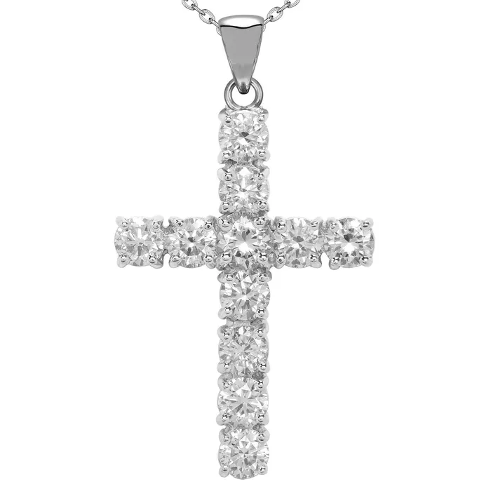 Gold Cross Round Natural Earth Mined Diamond Pendant Necklace With Bail 575 Carats HarryChadEntcom Necklaces Gold Cross Round Natural Earth Mined Diamond Pendant Necklace With Bail 575 Carats HarryChadEntcom Necklaces