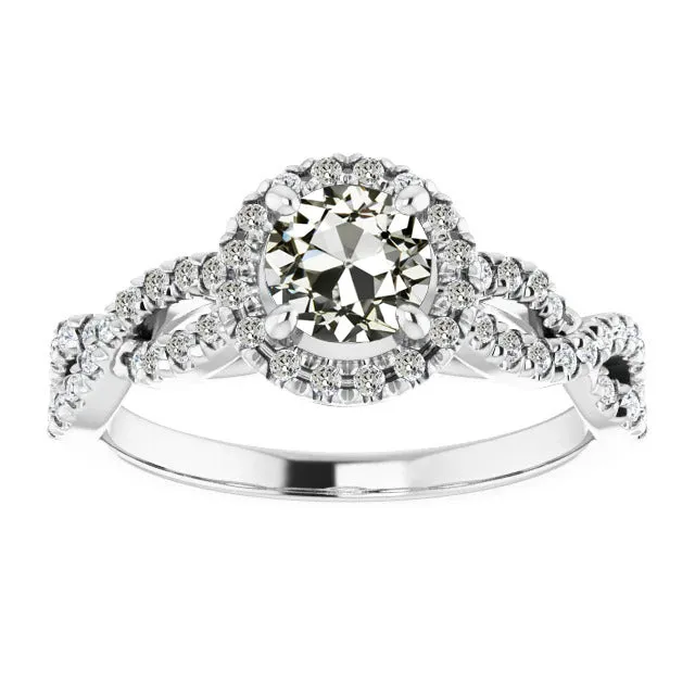 Halo Round Old Miner Genuine Natural Earth Mined Diamond Ring Pave Infinity Style 550 Carats HarryChadEntcom Rings Halo Round Old Miner Genuine Natural Earth Mined Diamond Ring Pave Infinity Style 550 Carats HarryChadEntcom Rings