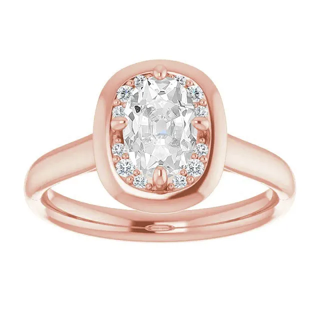 Halo Round Oval Old Cut Natural Earth Mined Diamond Ring Rose Gold Prong Set 425 Carats HarryChadEntcom Rings Halo Round Oval Old Cut Natural Earth Mined Diamond Ring Rose Gold Prong Set 425 Carats HarryChadEntcom Rings