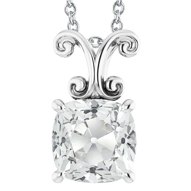 HarryChadEntcom Big Solitaire Slide Real Natural Earth Mined Diamond Pendant 5 Carats Cushion Old Miner Gold Necklaces HarryChadEntcom Big Solitaire Slide Real Natural Earth Mined Diamond Pendant 5 Carats Cushion Old Miner Gold Necklaces