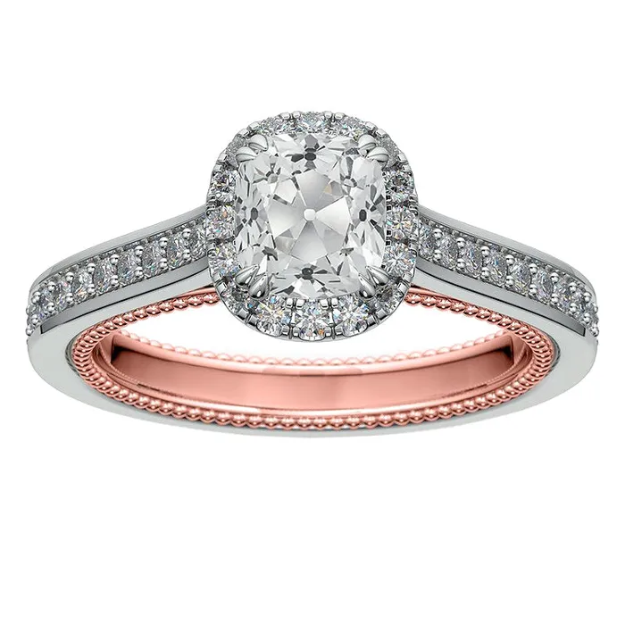 HarryChadEntcom Halo Cushion Old Miner Round Real Natural Earth Mined Diamond Ring 475 Carats Two Tone Rings HarryChadEntcom Halo Cushion Old Miner Round Real Natural Earth Mined Diamond Ring 475 Carats Two Tone Rings