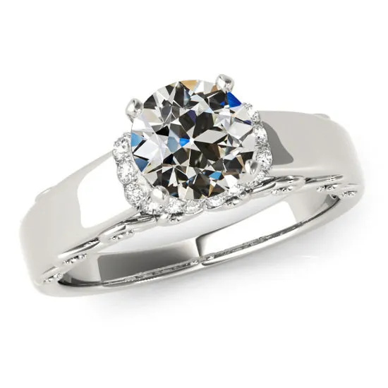 HarryChadEntcom Ladys Ring Old Mine Cut Genuine Natural Earth Mined Diamond White Gold Jewelry 325 Carats Rings HarryChadEntcom Ladys Ring Old Mine Cut Genuine Natural Earth Mined Diamond White Gold Jewelry 325 Carats Rings
