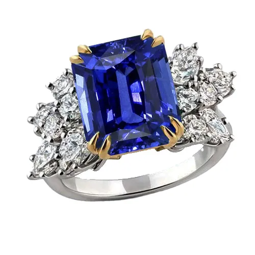 HarryChadEntcom Pear Natural Earth Mined Diamond Blue Sapphire Anniversary Wedding Ring 450 Carats Rings HarryChadEntcom Pear Natural Earth Mined Diamond Blue Sapphire Anniversary Wedding Ring 450 Carats Rings