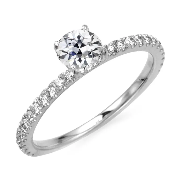 HarryChadEntcom Rings 14K Gold Wedding Ring Round Old Mine Cut Real Natural Earth Mined Diamond 450 Carats HarryChadEntcom Rings 14K Gold Wedding Ring Round Old Mine Cut Real Natural Earth Mined Diamond 450 Carats