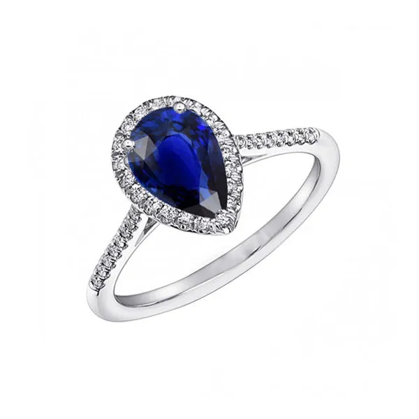 HarryChadEntcom Rings Blue Sapphire Halo Pear Shaped Ring Natural Earth Mined Diamonds 350 Carats HarryChadEntcom Rings Blue Sapphire Halo Pear Shaped Ring Natural Earth Mined Diamonds 350 Carats