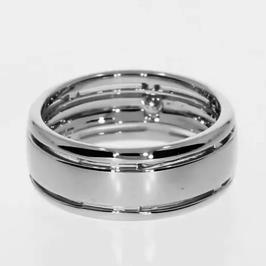 HarryChadEntcom Rings Comfort Fit Mens Band Mined Diamond Ring For Gents