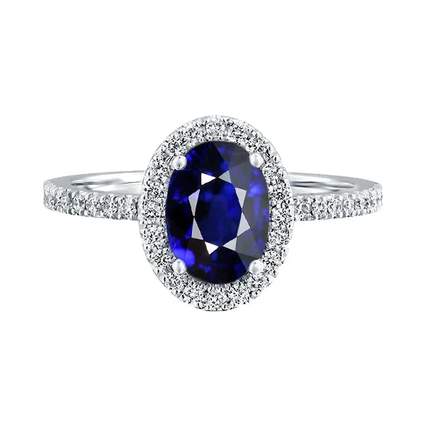 HarryChadEntcom Rings Halo Ceylon Sapphire Oval Natural Earth Mined Diamond Anniversary Ring 350 Carats HarryChadEntcom Rings Halo Ceylon Sapphire Oval Natural Earth Mined Diamond Anniversary Ring 350 Carats