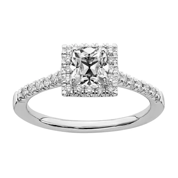 HarryChadEntcom Rings Halo Engagement Ring Cushion Old Miner Real Natural Earth Mined Diamond 450 Carats Gold 14K HarryChadEntcom Rings Halo Engagement Ring Cushion Old Miner Real Natural Earth Mined Diamond 450 Carats Gold 14K
