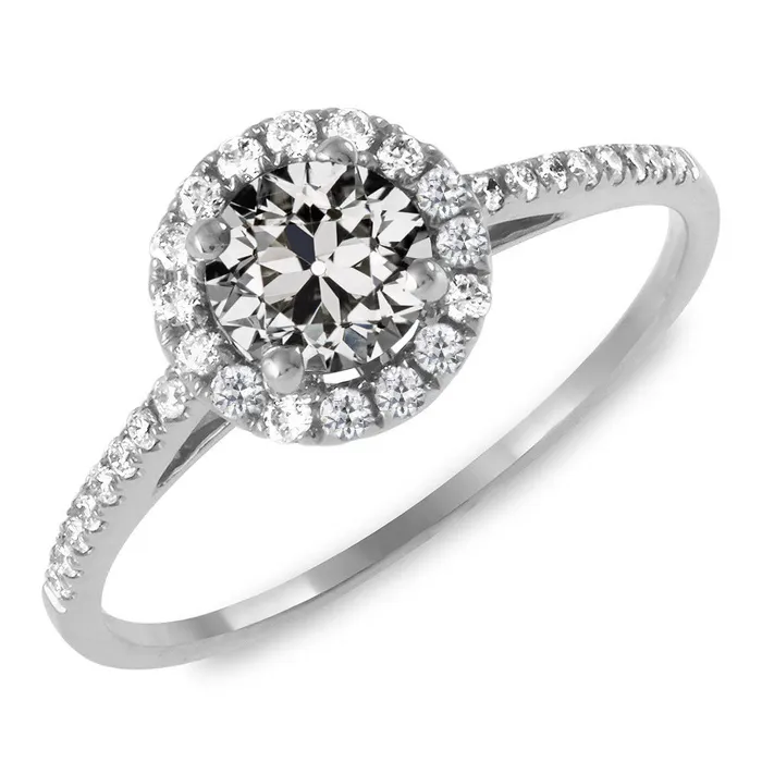 HarryChadEntcom Rings Halo Ring With Accents Round Old Mine Cut Natural Earth Mined Diamond 450 Carats HarryChadEntcom Rings Halo Ring With Accents Round Old Mine Cut Natural Earth Mined Diamond 450 Carats