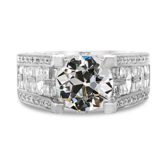 HarryChadEntcom Rings Real Natural Earth Mined Diamond Round Old Miner Fancy Ring Gold Ladies Jewelry 9 Carats HarryChadEntcom Rings Real Natural Earth Mined Diamond Round Old Miner Fancy Ring Gold Ladies Jewelry 9 Carats