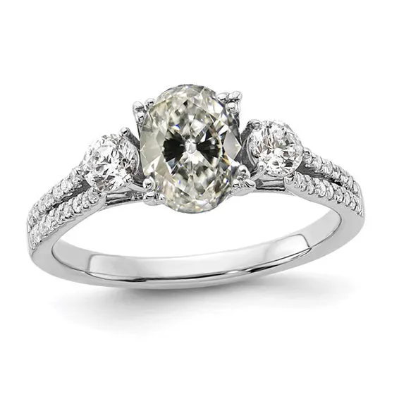 HarryChadEntcom Womens Oval Old Mine Cut Real Natural Earth Mined Diamond Wedding Ring 550 Carats Jewelry Rings HarryChadEntcom Womens Oval Old Mine Cut Real Natural Earth Mined Diamond Wedding Ring 550 Carats Jewelry Rings