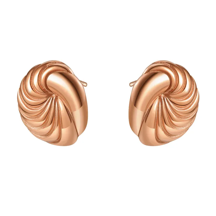 Hey Happiness Earrings Spiral Oversized Stud Earrings Waterproof Hey Happiness Earrings Spiral Oversized Stud Earrings Waterproof