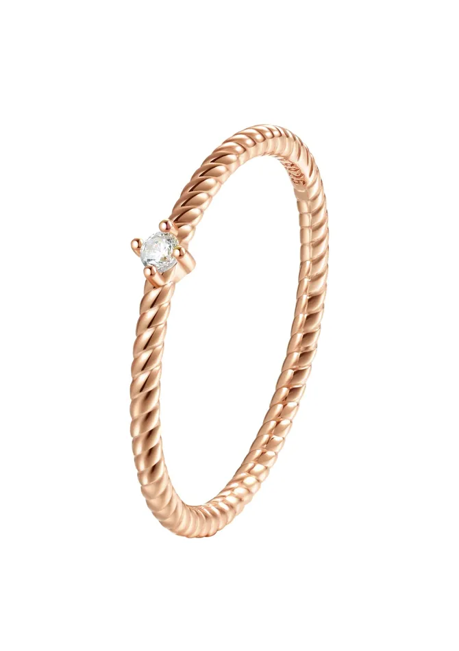 Hey Happiness Gemstone Twist Ring Sterling Silver Gold Rings Hey Happiness Gemstone Twist Ring Sterling Silver Gold Rings
