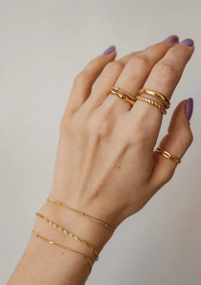 Hey Happiness Gemstone Twist Ring Sterling Silver Gold Rings Hey Happiness Gemstone Twist Ring Sterling Silver Gold Rings