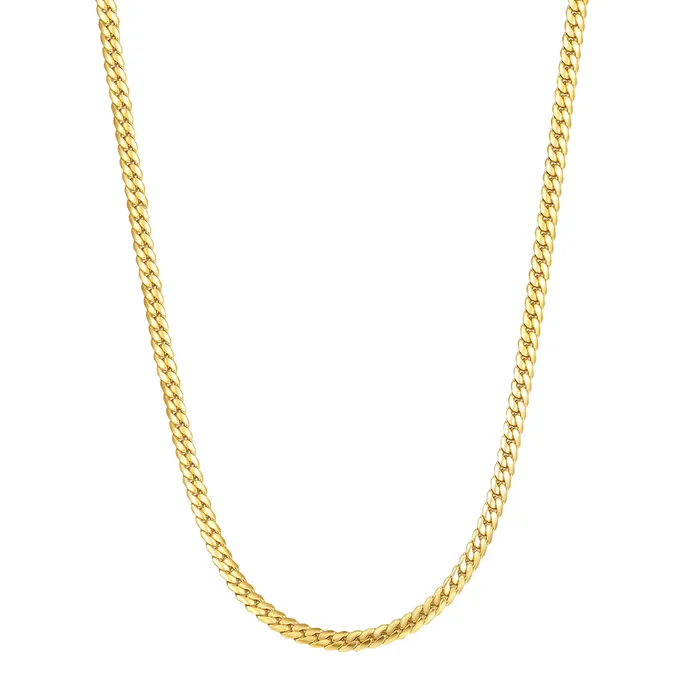 Hey Happiness Necklaces Cuban Link Chain Necklace Gold