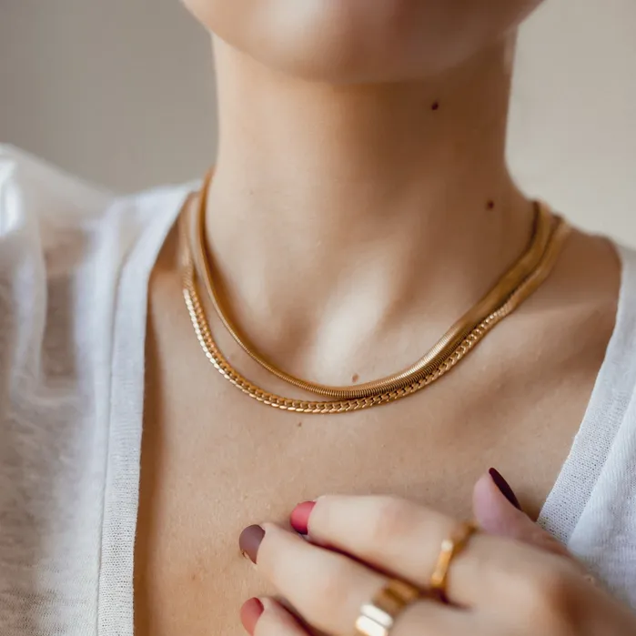 Hey Happiness Necklaces Cuban Link Chain Necklace Gold Hey Happiness Necklaces Cuban Link Chain Necklace Gold