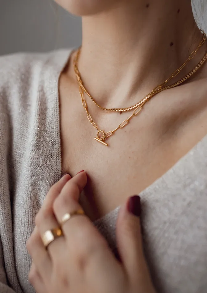 Hey Happiness Necklaces Cuban Link Chain Necklace Gold Hey Happiness Necklaces Cuban Link Chain Necklace Gold