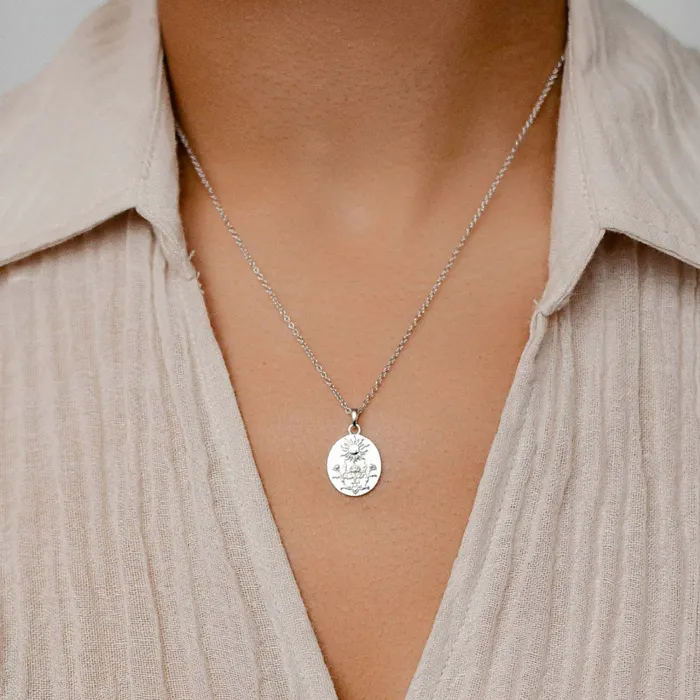 Hey Happiness Necklaces The Sunshine Pendant Necklace Sterling Silver Hey Happiness Necklaces The Sunshine Pendant Necklace Sterling Silver