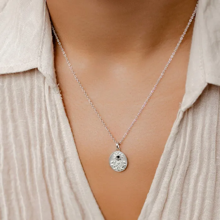 Hey Happiness Necklaces The Sunshine Pendant Necklace Sterling Silver Hey Happiness Necklaces The Sunshine Pendant Necklace Sterling Silver