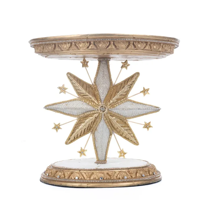 Katherines Collection Earrings Katherines Collection 2023 Bethlehem Star Cake Stand 11x10 Inches GoldWhite Resin Katherines Collection Earrings Katherines Collection 2023 Bethlehem Star Cake Stand 11x10 Inches GoldWhite Resin