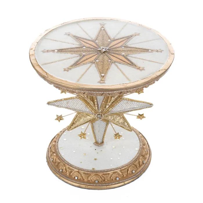 Katherines Collection Earrings Katherines Collection 2023 Bethlehem Star Cake Stand 11x10 Inches GoldWhite Resin Katherines Collection Earrings Katherines Collection 2023 Bethlehem Star Cake Stand 11x10 Inches GoldWhite Resin