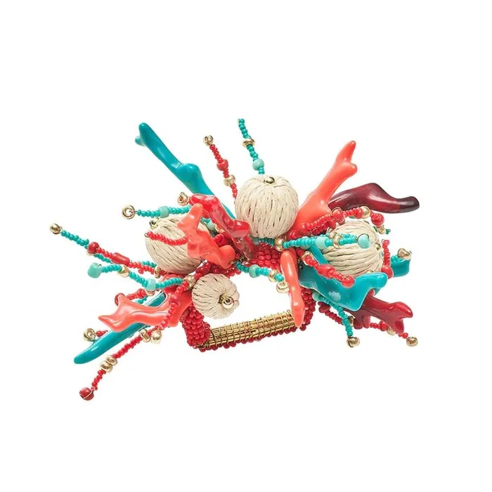 Kim Seybert Coral Spray Napkin Ring Set Of 4 Kim Seybert Rings