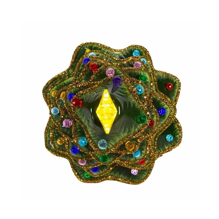 Kurt Adler Necklaces Kurt Adler 12 LightUp Gold Glittered Christmas Tree Kurt Adler Necklaces Kurt Adler 12 LightUp Gold Glittered Christmas Tree