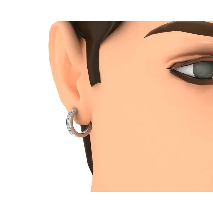 Mined Diamond Hoop Earrings for Men HarryChadEntcom Earrings Mined Diamond Hoop Earrings for Men HarryChadEntcom Earrings