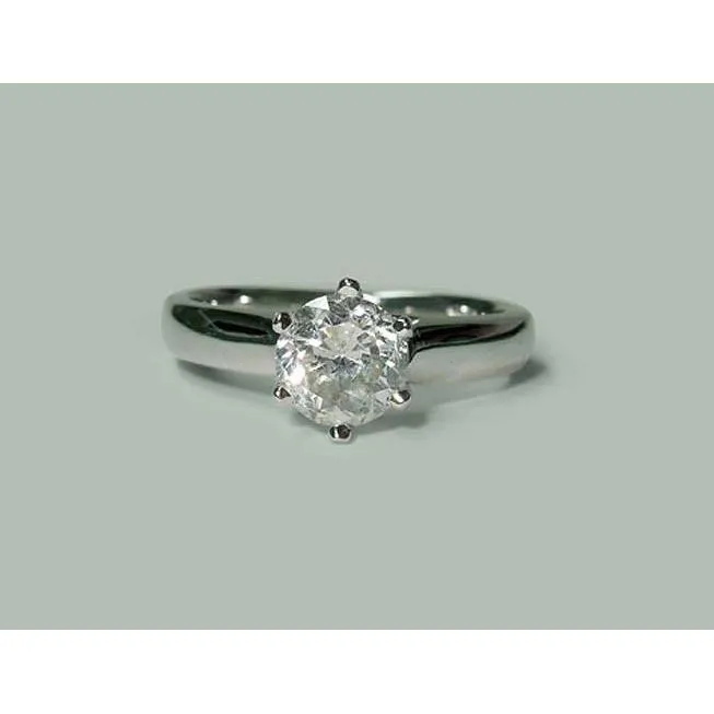 Natural Earth Mined Diamond Solitaire Ring White Gold 130 Carats Jewelry New GB Rings Natural Earth Mined Diamond Solitaire Ring White Gold 130 Carats Jewelry New GB Rings