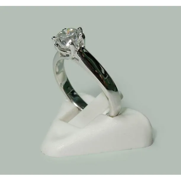 Natural Earth Mined Diamond Solitaire Ring White Gold 130 Carats Jewelry New GB Rings Natural Earth Mined Diamond Solitaire Ring White Gold 130 Carats Jewelry New GB Rings
