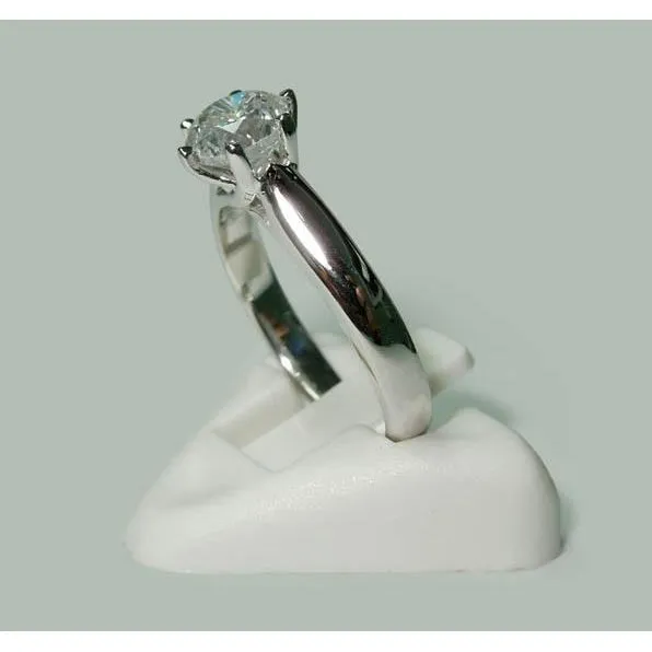 Natural Earth Mined Diamond Solitaire Ring White Gold 130 Carats Jewelry New GB Rings Natural Earth Mined Diamond Solitaire Ring White Gold 130 Carats Jewelry New GB Rings