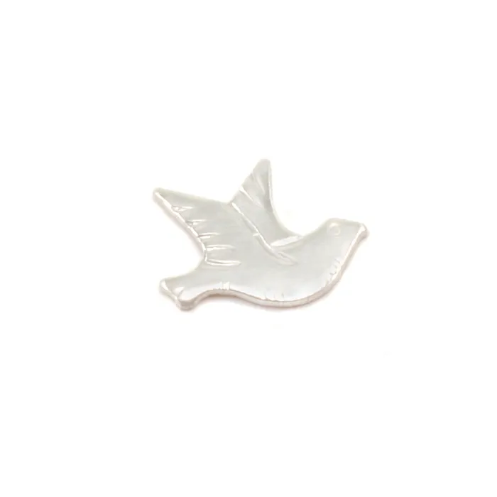Necklaces AP Sterling Silver Dove Right Facing Solderable Accent 24 Gauge Pack of 5 Necklaces AP Sterling Silver Dove Right Facing Solderable Accent 24 Gauge Pack of 5
